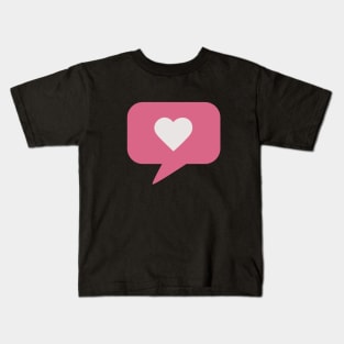 Heart Speech Bubble Kids T-Shirt